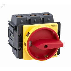 ВЫКЛЮЧАТЕЛЬ-РАЗЪЕДИНИТЕЛЬ 3P 175A С КРАСНОЙ РУКОЯТКОЙ НА ДВЕРЦУ 4 ВИНТАМИ