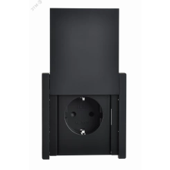 FORTE&PIANO Розетка 1-местная с заземлением с защитными шторками и крышкой винтовое крепление 16А IP44 FP121 черный IEK FORTE&PIANO Розетка 1-местная с заземлением с защитными шторками и крышкой винтовое крепление 16А IP44 FP121 черный IEK