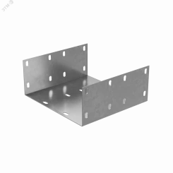 Соединительная пластина усиленная П-образная для лотка 100х200 мм ПЛЮС HD Соединительная пластина усиленная П-образная для лотка 100х200 мм ПЛЮС HD