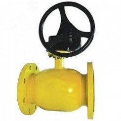 Кран шаровой КШГ 71.103.100 стальной для газа станд. проход DN 100 PN 16 фланцевый с редуктором Кран шаровой КШГ 71.103.100 стальной для газа станд. проход DN 100 PN 16 фланцевый с редуктором