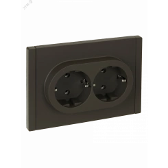 FORTE&PIANO Розетка 2-местная с заземлением без защитных шторок безвинтовое крепление 16А FP324 серый IEK FORTE&PIANO Розетка 2-местная с заземлением без защитных шторок безвинтовое крепление 16А FP324 серый IEK