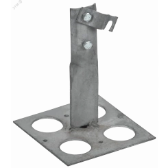 Держатель проводника круглого 6-10мм винтовой для плоской кровли h=90мм оцинкованная сталь TD IEK Держатель проводника круглого 6-10мм винтовой для плоской кровли h=90мм оцинкованная сталь TD IEK