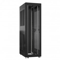 Шкаф серверный 52U 800х1200 передняя дверь: двустворчатая перфорированная IP20. задняя дверь: одностворчатая перфорированная IP20. боковые панели: перфорированные. цвет: черный RAL9005 