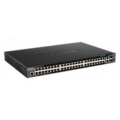 Коммутатор управляемый L3 PoE 52 портов 10/100/1000 Мб/с, 2хSFP+, 48хPoE 370 Вт