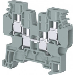 Клемма C4/6.4A винтовая одна цепь 4 зажима 4мм.кв.