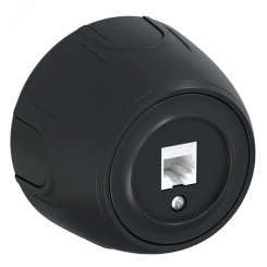 Розетка компьютерная 1xRJ45 кат.5e  Rotondo, цвет черный