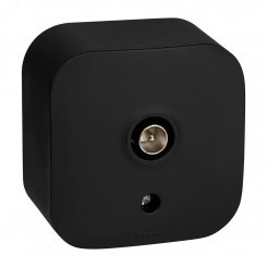 Розетка TV (телевизионная) - Legrand Quteo - звезда IP20 накладной монтаж - чёрный матовый Розетка TV (телевизионная) - Legrand Quteo - звезда IP20 накладной монтаж - чёрный матовый