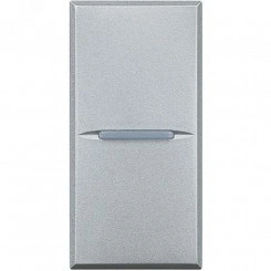 Axolute. Кнопка аксиальная одноклавишная 10А 250В. Автоматические клеммы. 1 модуль. Цвет Алюминий Axolute. Кнопка аксиальная одноклавишная 10А 250В. Автоматические клеммы. 1 модуль. Цвет Алюминий