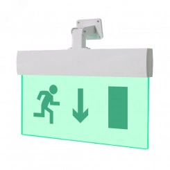 Оповещатель световой М-12-УЛЬТРА Человек вправо стрелка вниз в дверь (универсальное крепление)