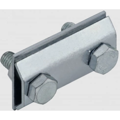 Зажим соединительный сквозной пруток-пруток 8мм оцинкованная сталь HDZ IEK