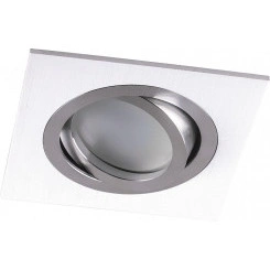 Светильник ИВО-50w G5.3 поворотный квадратный белый-хром Светильник ИВО-50w G5.3 поворотный квадратный белый-хром