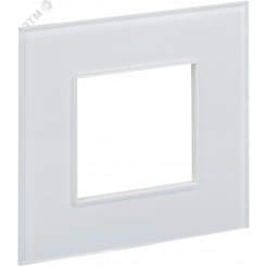 SKANDY Рамка 1-местная SK-F21W стекло арктический белый IEK