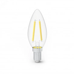 Лампа светодиодная филаментная LED 7 Вт 580 лм 4100К AC185-265В E14 свеча нейтральный (промоупаковка 3 лампы) Black Filament Gauss