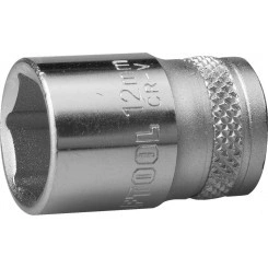 Торцовая головка ''INDUSTRIE QUALITAT'', Cr-V, FLANK, хромосатинированная, 1/4'', 12 мм Торцовая головка ''INDUSTRIE QUALITAT'', Cr-V, FLANK, хромосатинированная, 1/4'', 12 мм