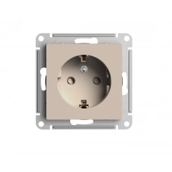 ATLASDESIGN РОЗЕТКА с заземлением со шторками, 16А, механизм, ПЕСОЧНЫЙ ATLASDESIGN РОЗЕТКА с заземлением со шторками, 16А, механизм, ПЕСОЧНЫЙ