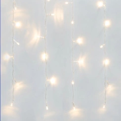 Занавес светодиодный 3х2м 160 светодиодов Теплый белый свет Провод прозрачный ULD-C3020-160/DTA WARM WHITE IP20  TM Uniel
