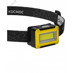 Фонарь налобный 3ВтCOBLED/3xAAA/корпус ABS-пластик