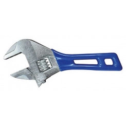 Ключ разводной с тонкими губками, пластиковая накладка на ручку, 150 мм, 36 мм Ключ разводной с тонкими губками, пластиковая накладка на ручку, 150 мм, 36 мм