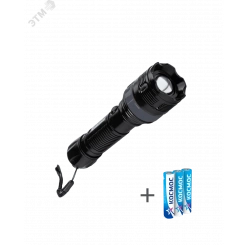 Фонарь ручной 2ВтLED/zoom-линза/3xAAA (R03) в комплекте/ABS-пластик/ремешок ручной