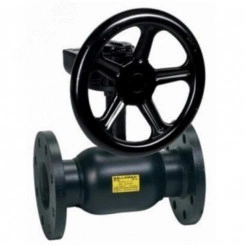 Кран шаровой КШТ 61.103.125 стальной для теплоснабжения станд. проход DN 125 PN 25 фланцевый с редуктором