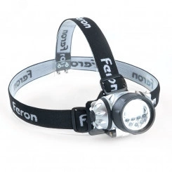 Фонарь светодиодный налобный на батарейках 3хAAA 3w IP44 пластик Фонарь светодиодный налобный на батарейках 3хAAA 3w IP44 пластик