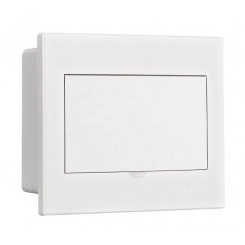 Корпус пластиковый встраиваемый белая дверь 1 ряд 9 мод. IP41 ЩРВ-П