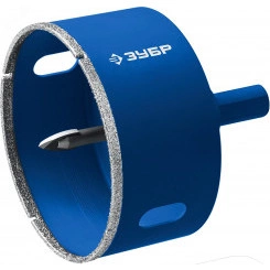 Коронка алмазная с центрирующим сверлом для дрели d 115 мм по керамике и стеклу, Р60, трехгр хвостовик, Профессионал Коронка алмазная с центрирующим сверлом для дрели d 115 мм по керамике и стеклу, Р60, трехгр хвостовик, Профессионал