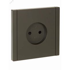 FORTE&PIANO Розетка 1-местная без заземления с защитными шторками винтовое крепление 10А FP317 серый IEK FORTE&PIANO Розетка 1-местная без заземления с защитными шторками винтовое крепление 10А FP317 серый IEK