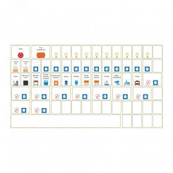 Комплект модульных наклеек большой с инд. ШК (164х299) PROxima Комплект модульных наклеек большой с инд. ШК (164х299) PROxima