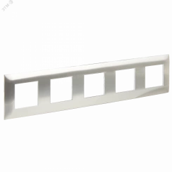SKANDY Рамка 5-местная SK-F35N металл никель IEK