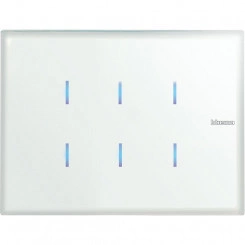 KNX Axolute. Сенсорная панель управления 6-канальная, стекло, Whice