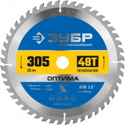 Диск пильный по дереву Оптима 305 x 30мм 48Т Диск пильный по дереву Оптима 305 x 30мм 48Т