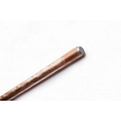 К2М-СМП14-15Д58 Стержень заземления d-14.2 мм, резьба 5/8, L-1.5 м, сталь омедненная К2М-СМП14-15Д58 Стержень заземления d-14.2 мм, резьба 5/8, L-1.5 м, сталь омедненная