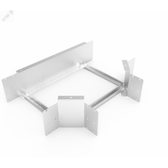 Кабельрост угловой  с R=100 мм тройниковый горизонтальный РУ1ТГ.400.200.100.1,5.2