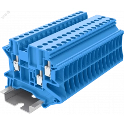 Клемма TU 1-2 винтовая, сечение 2,5 мм. кв., синяя