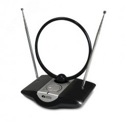 Антенна телевизионная комнатная с усилителем МВ+ДМВ AV-958 Антенна телевизионная комнатная с усилителем МВ+ДМВ AV-958