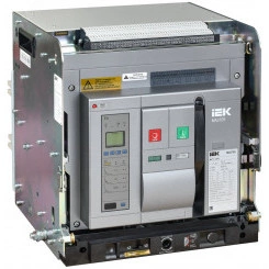 Воздушный автоматический выключатель переменного тока ВА77 выдвижного исполнения 3 полюса типоразмер F 85кА 2000А EA с набором аксессуаров: мотор привод катушка включения катушка отключения MASTER IEK