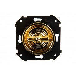 Выключатель перекрестный Шедель (скрытый монтаж), Золото, Золото Выключатель перекрестный Шедель (скрытый монтаж), Золото, Золото