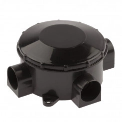 Коробка распаячнаяKOR-70-35-3-b открытой установки трехрожковая черная IP42 Коробка распаячнаяKOR-70-35-3-b открытой установки трехрожковая черная IP42