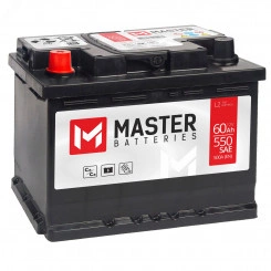 Аккумулятор автомобильный MASTER BATTERIES 60Ah L+