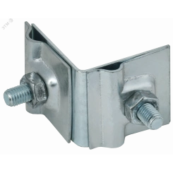 Держатель проводника круглого 6-10мм для фальца угловой h=40мм оцинкованная сталь HDZ IEK