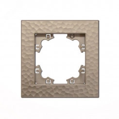 Рамка фактурная 1 пост UNIVersal Афина шампань (еврослот) Рамка фактурная 1 пост UNIVersal Афина шампань (еврослот)