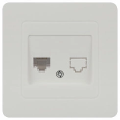 Розетка информационная RJ45, СУ, белый Intro 7-303-01 Style Розетка информационная RJ45, СУ, белый Intro 7-303-01 Style