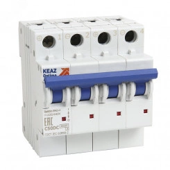 Выключатель автоматический модульный OptiDin BM63-4L2-DC-УХЛ3 (Новый)