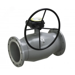 Кран шаровый КШЦФР Regula из стали 20 Ду125/100Ру1,6МПа с редуктором