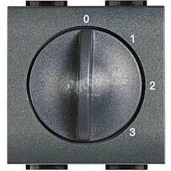 Переключатель 4 позиции для управления кондиционерами/вентиляторами 2 модуля Переключатель 4 позиции для управления кондиционерами/вентиляторами 2 модуля