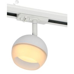 LIGHTING Светильник 4118 декоративный трековый поворотный под лампу GX53 белый IEK