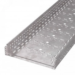 Лоток перфорированный Стандарт INOX (AISI 409) 500х100х3000 (1,0 мм) (6 м/уп)