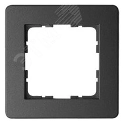 Рамка G-Flex 1-постовая, цвет черный матовый (soft touch) Рамка G-Flex 1-постовая, цвет черный матовый (soft touch)