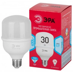 Лампа LED POWER T80-30W-4000-E27 R E27 R 30 Вт нейтральный белый свет колокол RED LINE ЭРА колокол RED LINE ЭРА